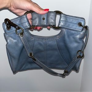 Vintage Hayden Harnett blue leather bag
